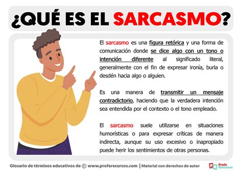 Qué Es El Sarcasmo Definición De Sarcasmo