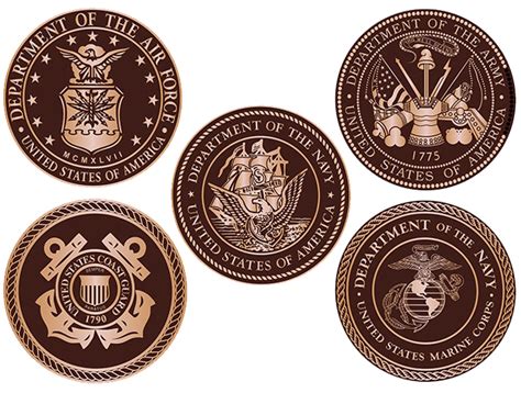 Cast Bronze And Aluminum Military Plaques And Seals