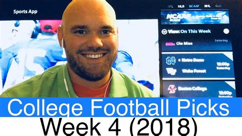 Week 4 of the 2019 college football season has a ridiculously great slate of games that's highlighted by georgia vs. Week 4 College Football Picks (2018) | NCAAF Betting ...