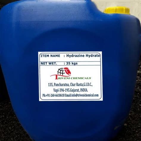 Liquid Hydrazine Hydrate Packaging Type Drum At Best Price In Vapi