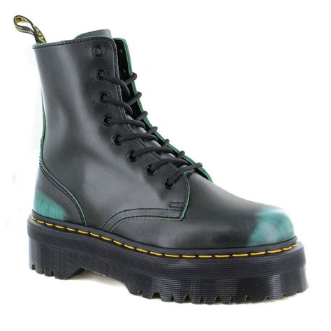 Dr Martens Jadon Unisex Leather 8 Eyelet Boots Green