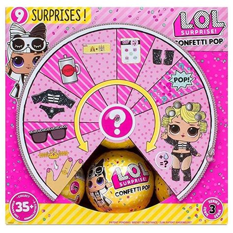 Lol Surprise Confetti Pop Series 3 Wave 2 Full Case 18 Balls My