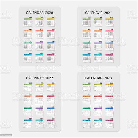Calendar 2020 20212022 And 2023 Calendar Templatecalendar Designyearly