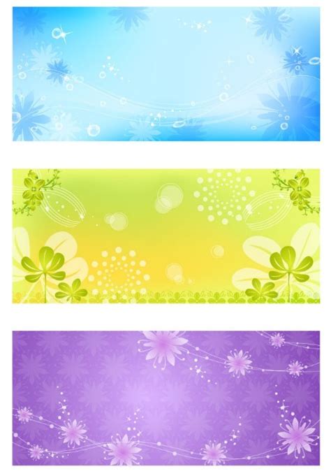 Free Fresh And Elegant Floral Banner Design Templates Vector Titanui