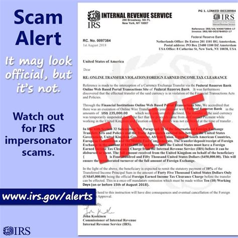 Alert Irs Warns Of New Foreign Earned Income Tax Clearance Scam Letter Taxbuzz