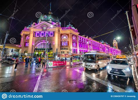 Melbourne Australia September 6 2018 Exterior View Of Flinders