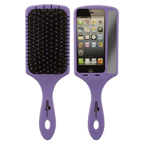 selfie hair brush by the wet brush in purple i wet brush hair brush iphone cases