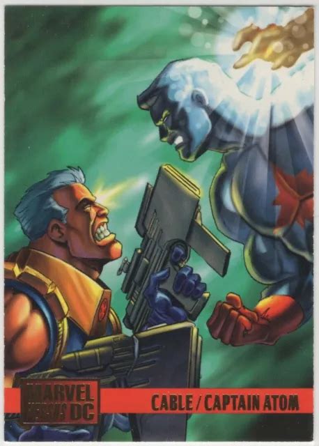 1995 Fleerskybox Marvel Versus Dc Cable Vs Captain Atom 57 149