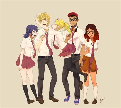 Anime High School Boarding School Au By Matchakobi Marinette