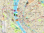 Budapest tourist attractions map - Budapest city map with attractions ...