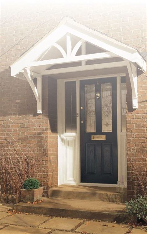 I'm building a canopy over the front door of a house supported on curved braced gallows brackets, the roof will be double roman tiles on 3x2 timber rafters. Richard Burbidge LC002 1600 Apex Porch Canopy Kit ...