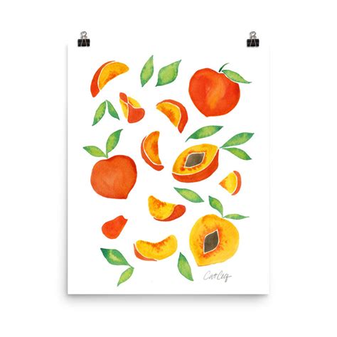 Peaches • Art Print Catcoq