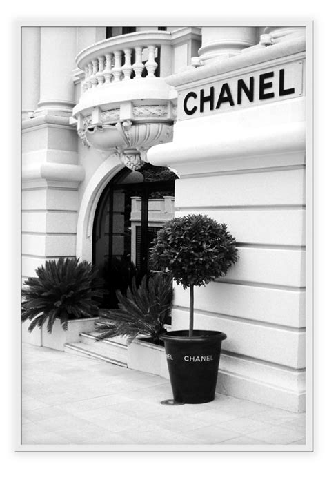 Chanel Paris Chanel Wall Art Black And White Picture Wall Black And