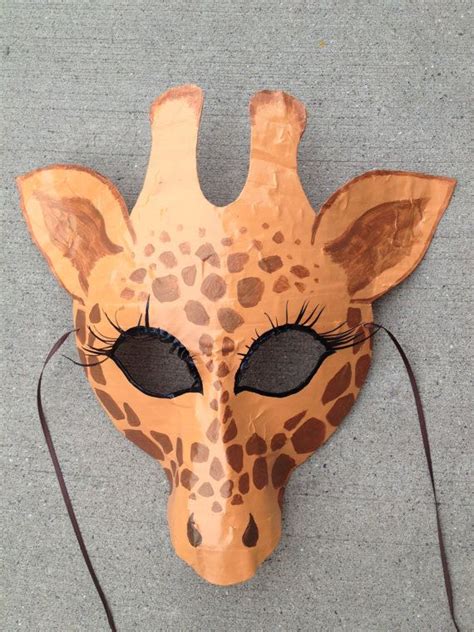 Giraffe Mask Giraffe Costume Etsy Masque En Papier Masque Animaux
