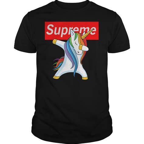 Supreme Unicorn Dabbing Shirt Lady V Neck Sweat Shirt Myteashirts