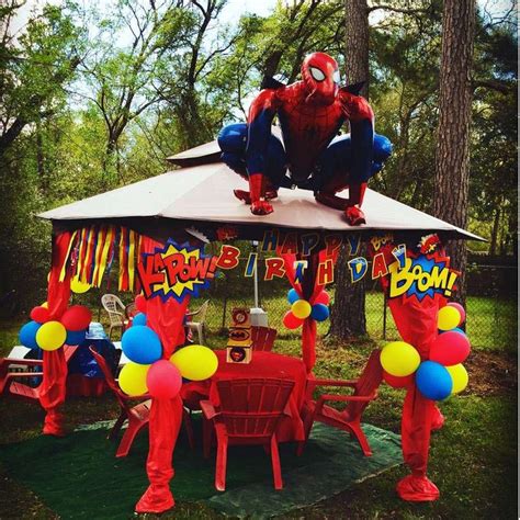 We rounded up the best birthday party ideas for boys, plus tips on how to execute them! Spiderman At Birthday Party | Home Party Ideas