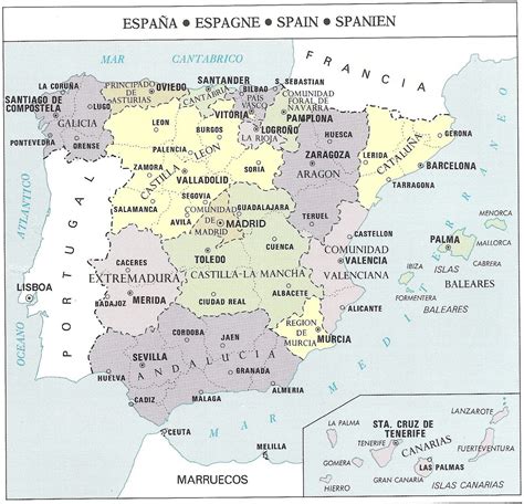 las regiones de espana cuadros comparativos y sinópticos de tipos de regiones en españa boston
