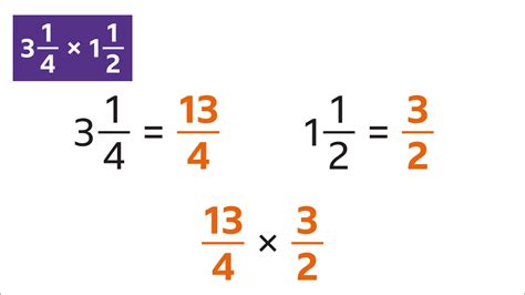 Learn How To Multiply Fractions Ks3 Maths Bbc Bitesize Bbc Bitesize
