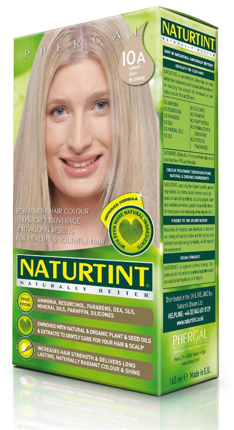 Naturtint 10a Light Ash Blonde Permanent Hair Dye Naturtint