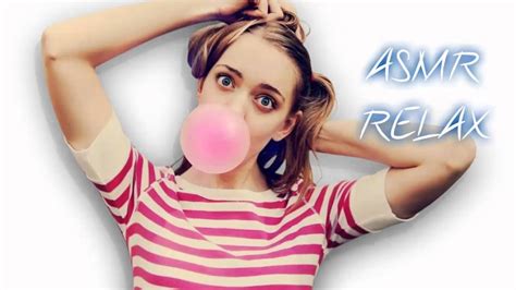 ♥asmr Relax Asmr Gum Chewing Popping And Blowing Bubbles♥ Youtube