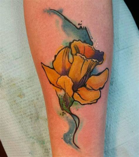 50 Best Watercolor Flower Tattoos Designs And Ideas 2020