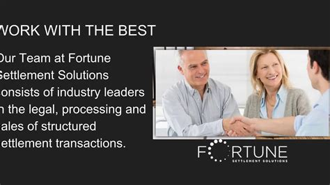 Fortune Settlements Solutions Work With The Best Team Youtube