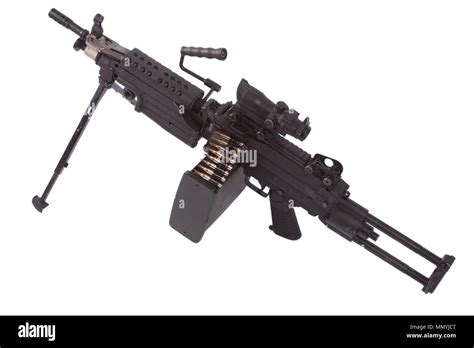 Scope Of An M249 Cut Out Stock Images And Pictures Alamy