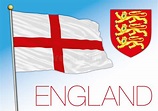Bandera Nacional Oficial De Inglaterra Y Escudo De Armas Reino Unido ...