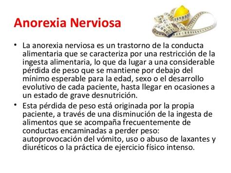 Anorexia Nerviosa