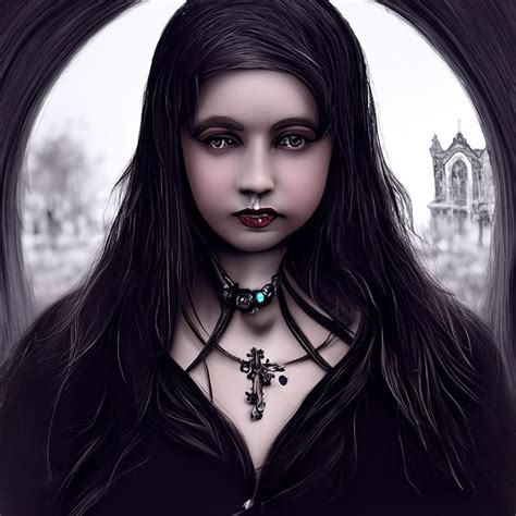 Goth Girl At Graveyard Ai Generated Artwork Nightcafe Creator