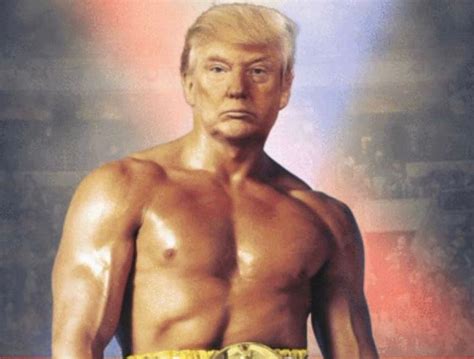 Trump Tweets Bare Chested Photo Of Rocky With His Face Al