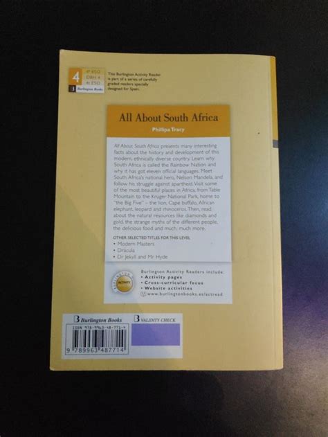 All About South Africa Novela De Ingles De Segunda Mano Por 5 Eur En