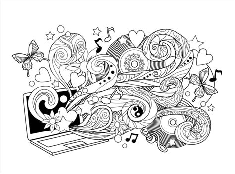 Create Hand Drawn Vector Zenart For Adult Coloring Book By Xseniart