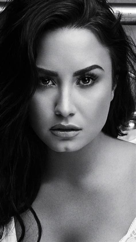 Demi Lovato Hot Black And White Photoshoot 4k Ultra Hd Mobile Wallpaper