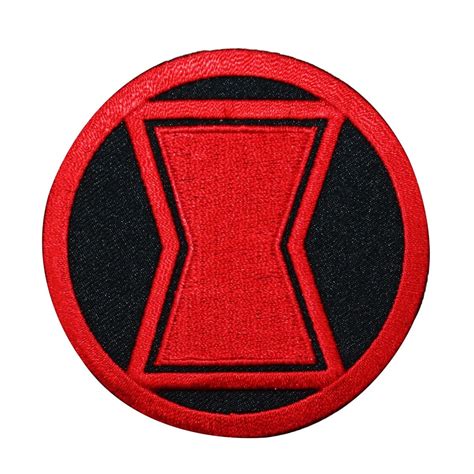 Black Widow Uniform Logo Iron On Patch Marvel Hero Costume Accessory