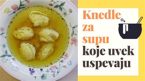 Knedle Za Supu Semolina Dumplings Youtube