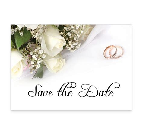 Choosing specific flowers for your wedding can be a little (sidenote: Wedding Bands and Flowers Wedding Save The Date Card ...