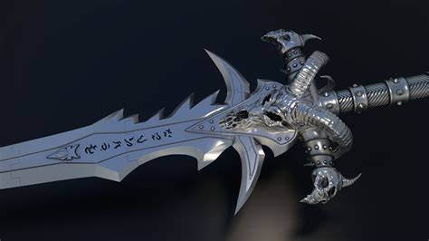 Frostmourne Arthas The Lich King Sword From World Of Warcraft 3d