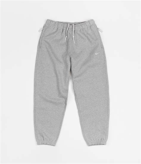 Nike Solo Swoosh Sweatpants Dark Grey Heather White Flatspot