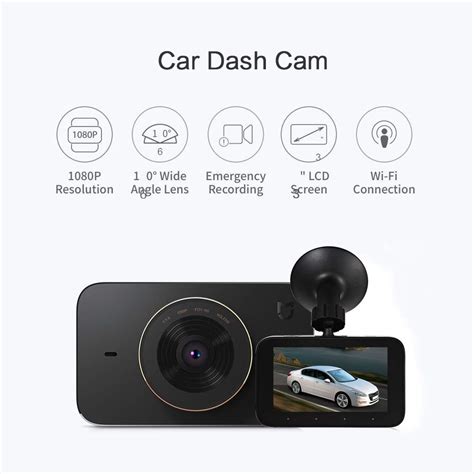 Mi dash cam 1s features a large lens mounted on a light aluminum body. Xiaomi Mi Dash Cam 1S
