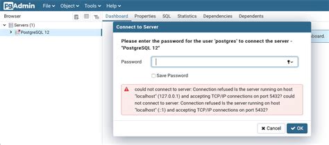 Postgresql Pgadmin Could Not Connect To Server Connection Refused Stack Overflow