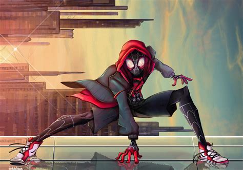 Spiderman Into The Spider Verse Spiderman Movies Hd Superheroes Artwork Artist Digital