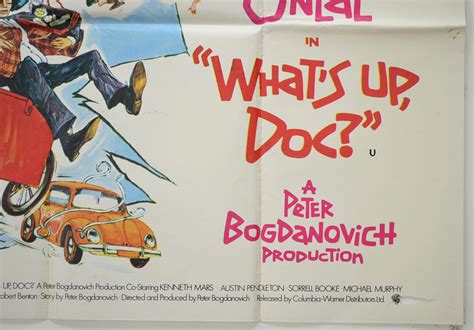 Whats Up Doc Original Cinema Movie Poster From