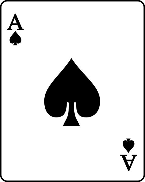 Fileplaying Card Spade Asvg Wikimedia Commons