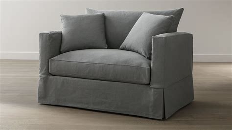 Featuring a twin sleeper mattress, this sleeper sofa is perfect for your spare room, allowing you to transform any contemporary track arms give this sleeper chair a modern look that you will love. Willow Grey Twin Sofa Sleeper with Air Mattress | Crate ...