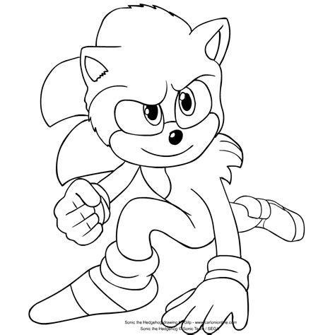 4 صفحة تلوين Sonic The Hedgehog