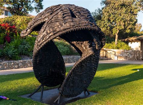 Artist Chakaia Bookers Recycled Tire Sculptures Installed In Laguna