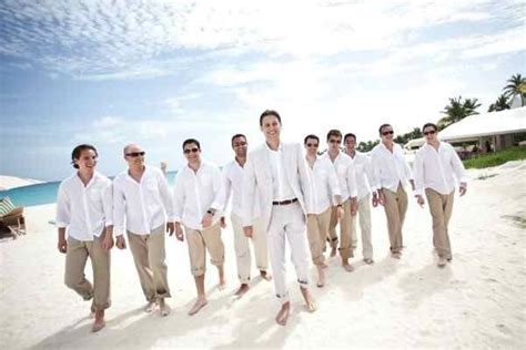 A lovely beach wedding is always special and amazing. Eliza & Jeff: Elegant Occasions | Beach wedding groomsmen ...