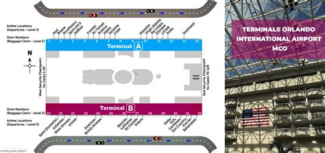 Terminals Maps Orlando International Airport Mco
