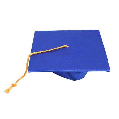 Deluxe Blue Graduation Cap